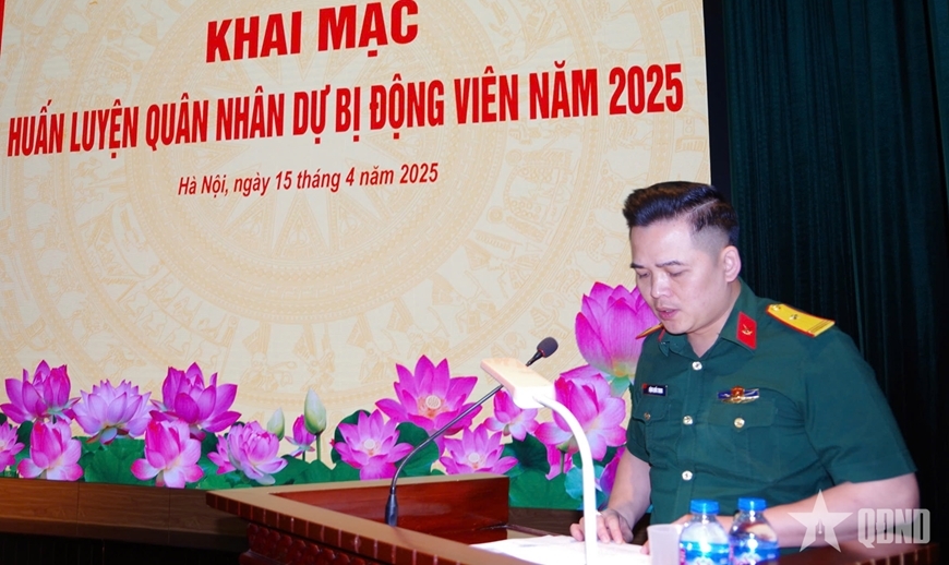 Bệnh viện Quân y 354 khai mạc huấn luyện quân nhân dự bị động viên năm 2025