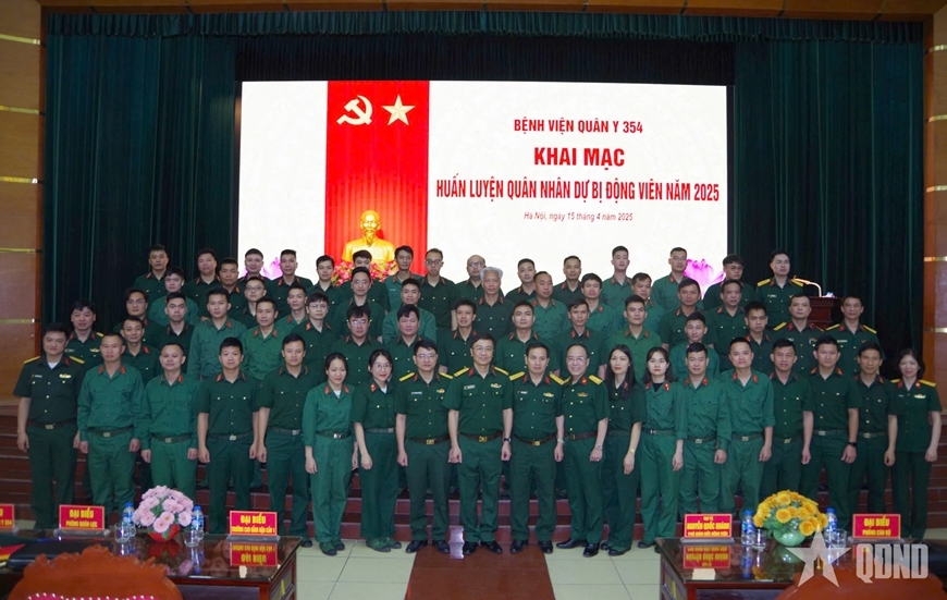 Bệnh viện Quân y 354 khai mạc huấn luyện quân nhân dự bị động viên năm 2025